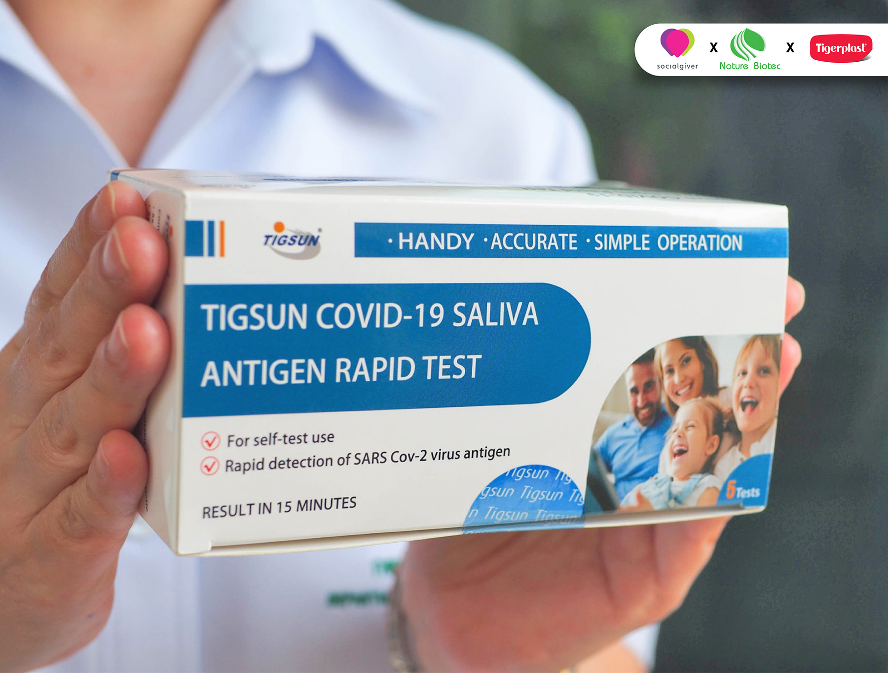 “เซฟธุรกิจ = เซฟชุมชน = เมื่อท่านซื้อ = ท่านร่วมบริจาค” ชุดตรวจโควิด-19